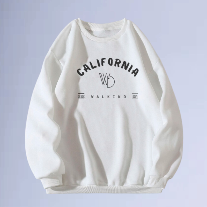 moletom gola careca walkind california