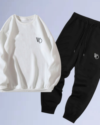 conjunto de moletom gola careca logobox small