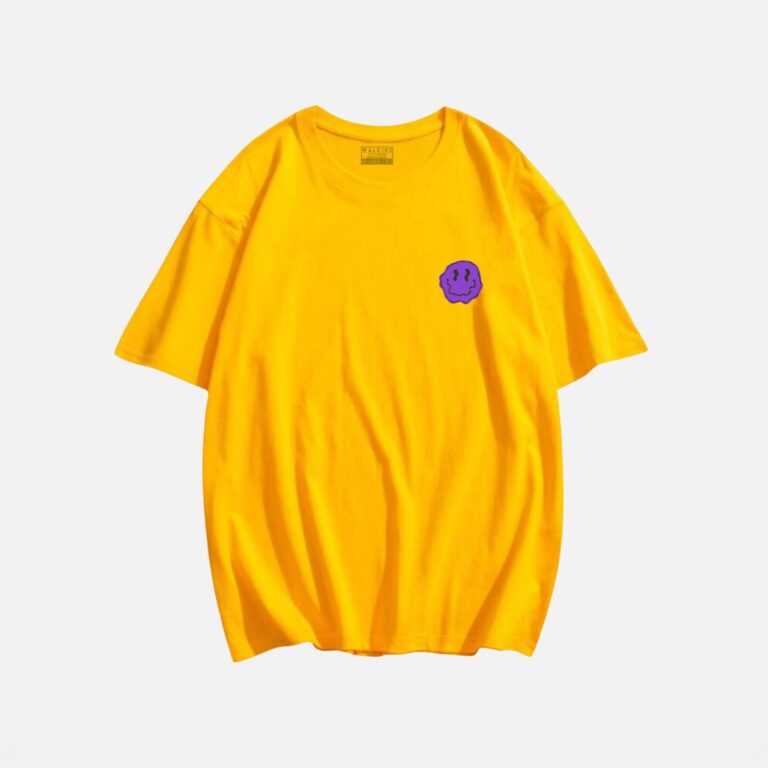camiseta walkind smile purple