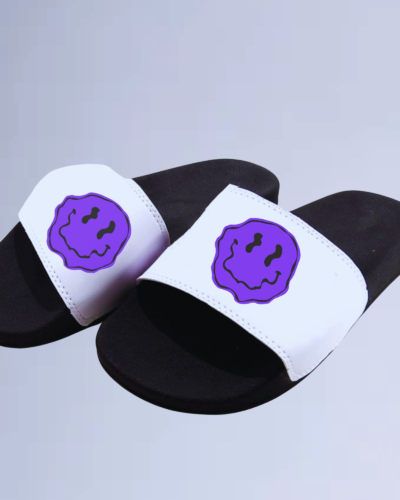 Chinelo Slide walkind smile purple