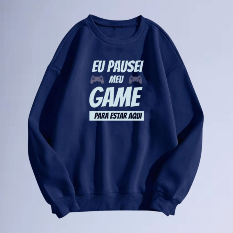 moletom gola careca pause my game