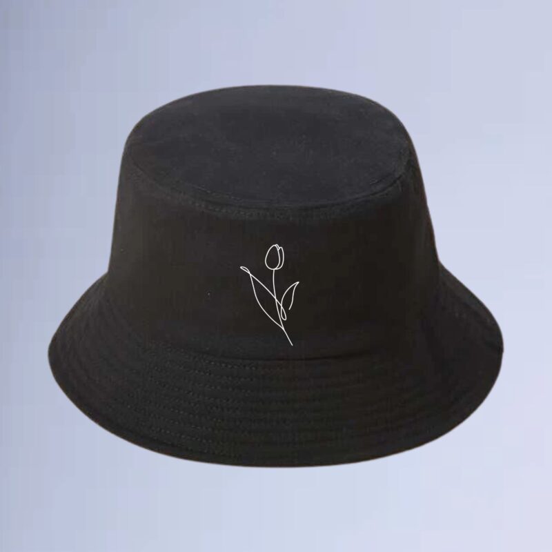 Preto — Bucket walkind Flower