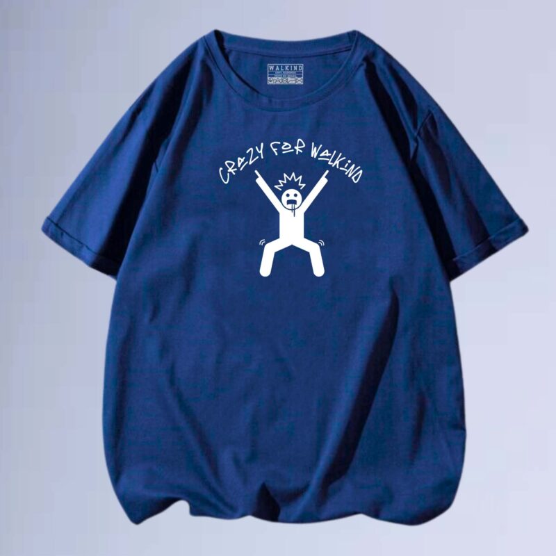 Azul Marinho — camiseta crazy walkind