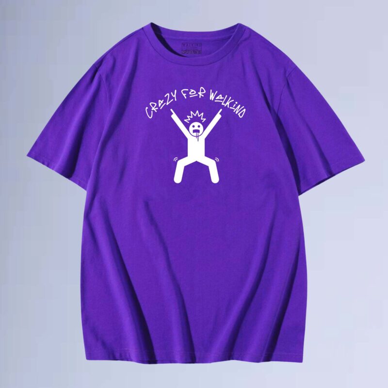 Roxo — camiseta crazy walkind