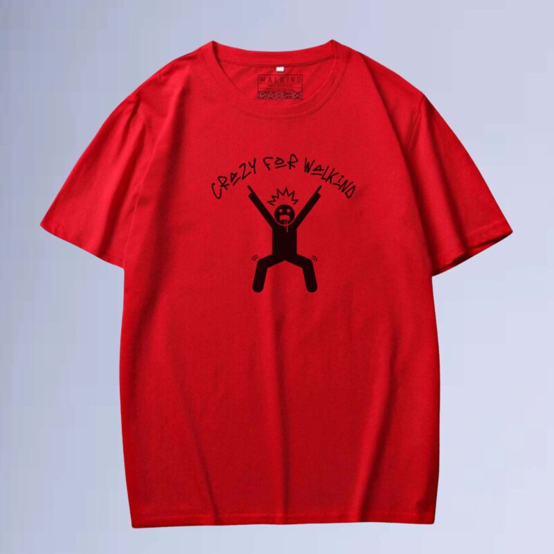Vermelho — camiseta crazy walkind