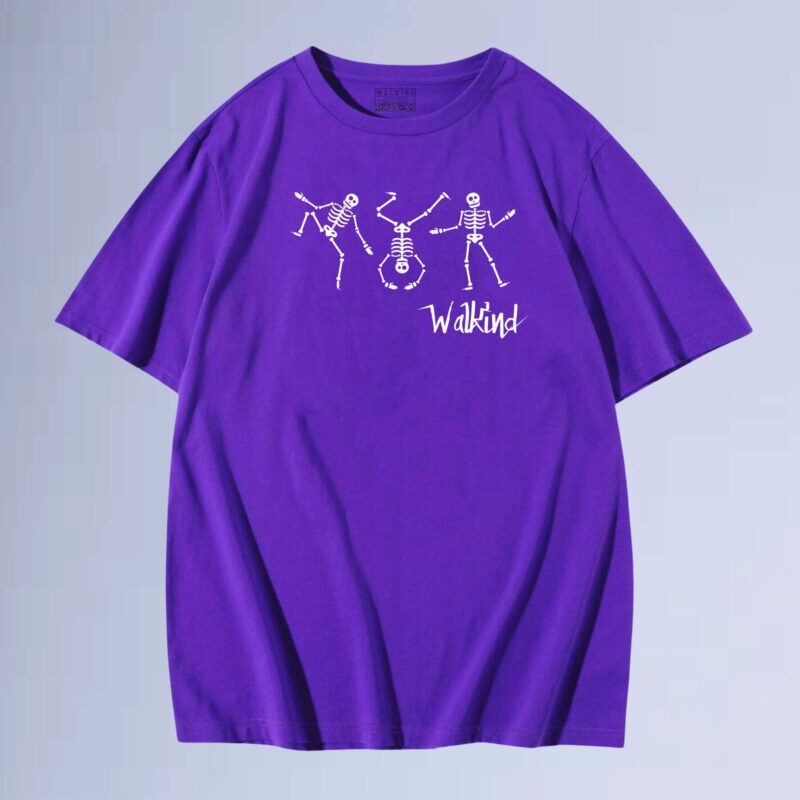 Roxo — Camiseta dancing skull