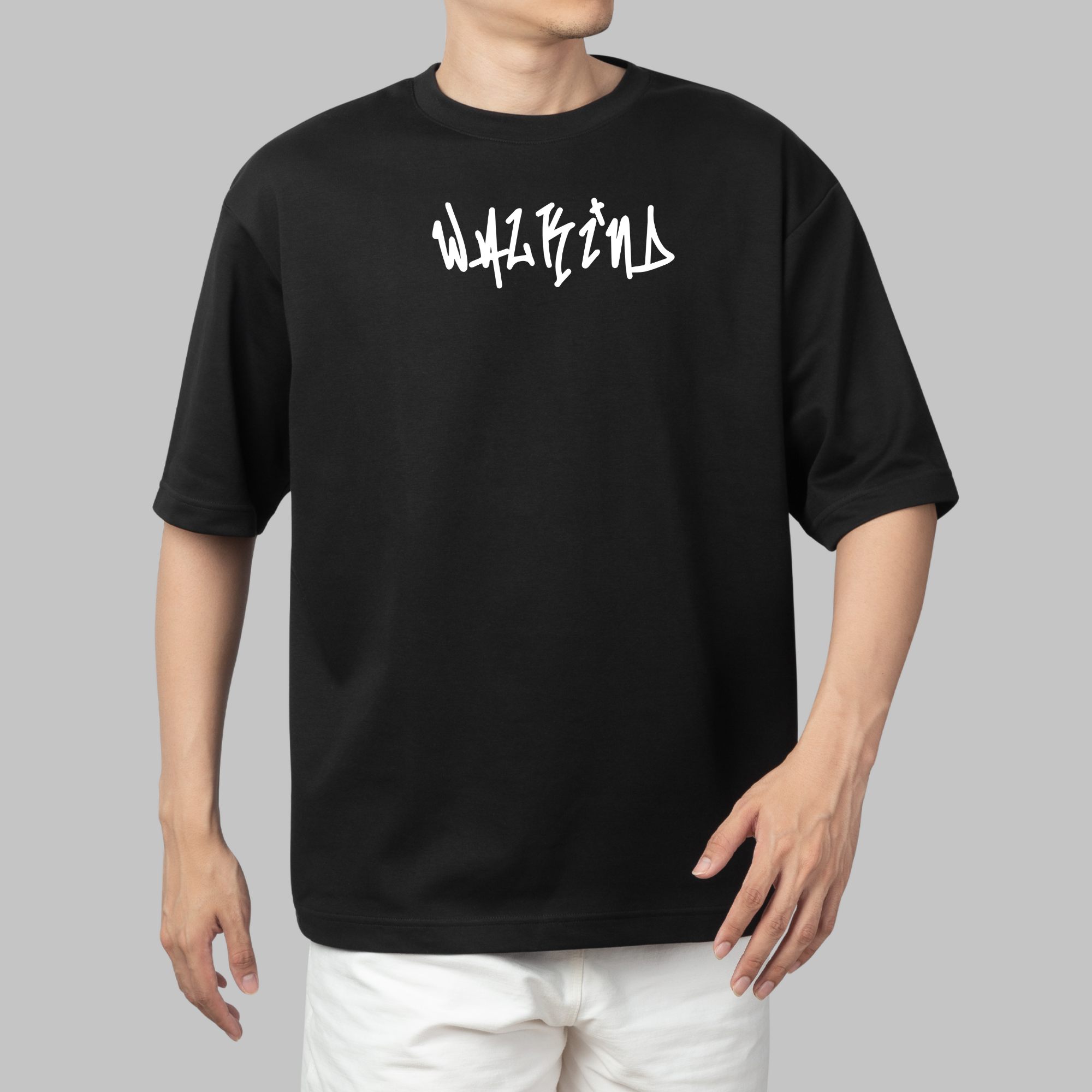 Camiseta oversized walkind graffiti seahorse Preto | WALKIND