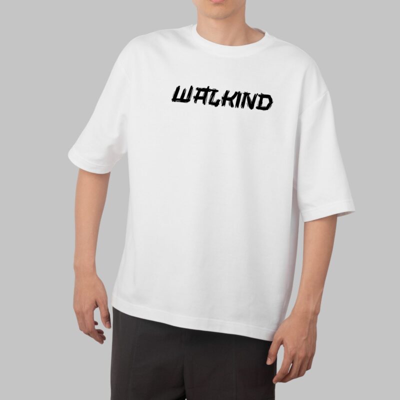 Preto — Camiseta oversized walkind lobox pissed