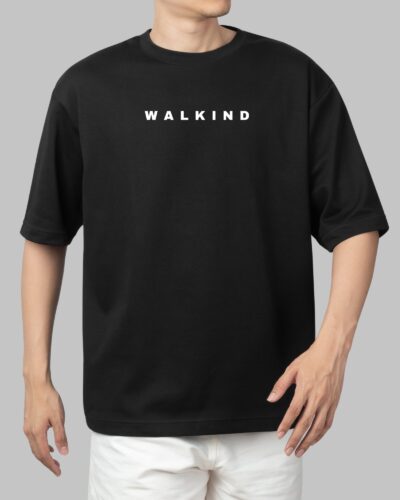 Camiseta oversized walkind logobox center