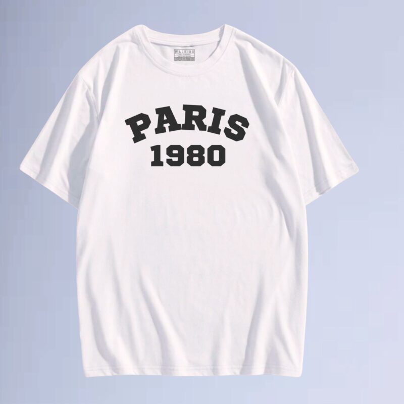 Branco — Camiseta paris 1980