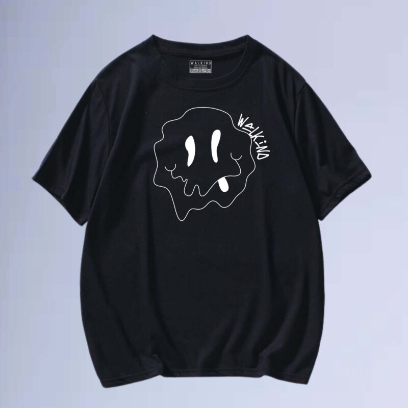 Preto — camiseta smile Crazy
