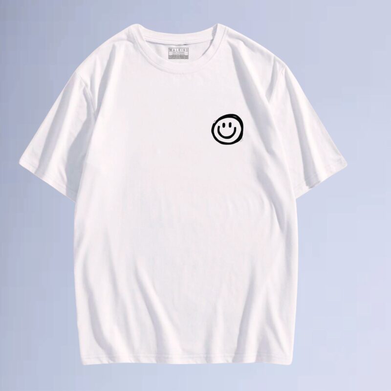 Branco — Camiseta smile  happy