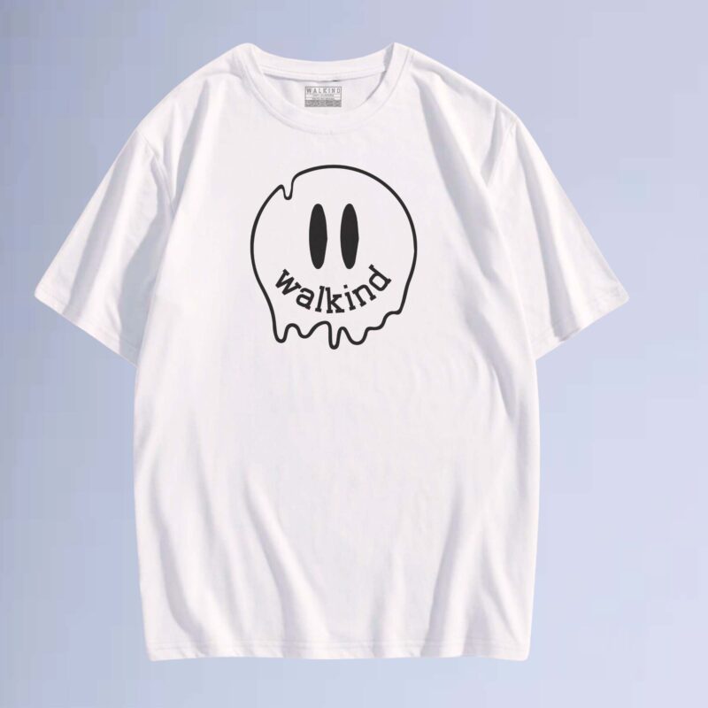 Branco — camiseta smilie melt