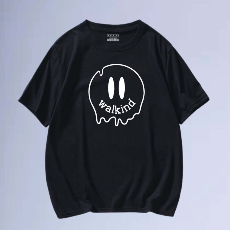 Preto — camiseta smilie melt