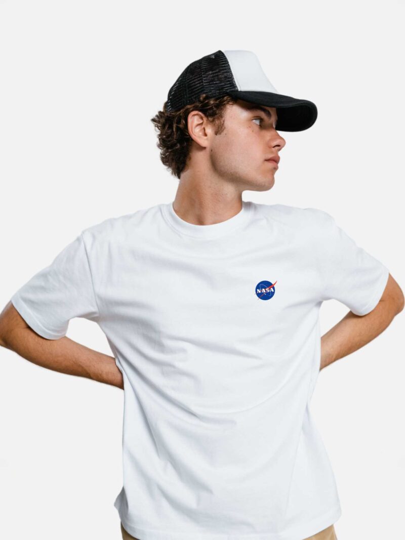 Branco — Camiseta streetWear nasa
