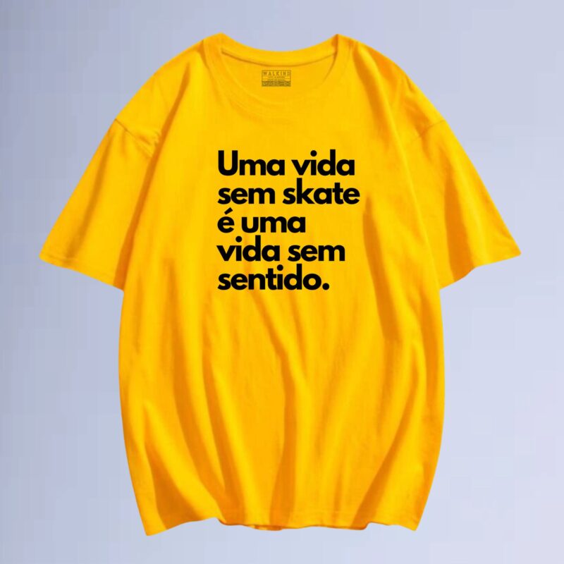 Amarelo — Camiseta vida sem skate