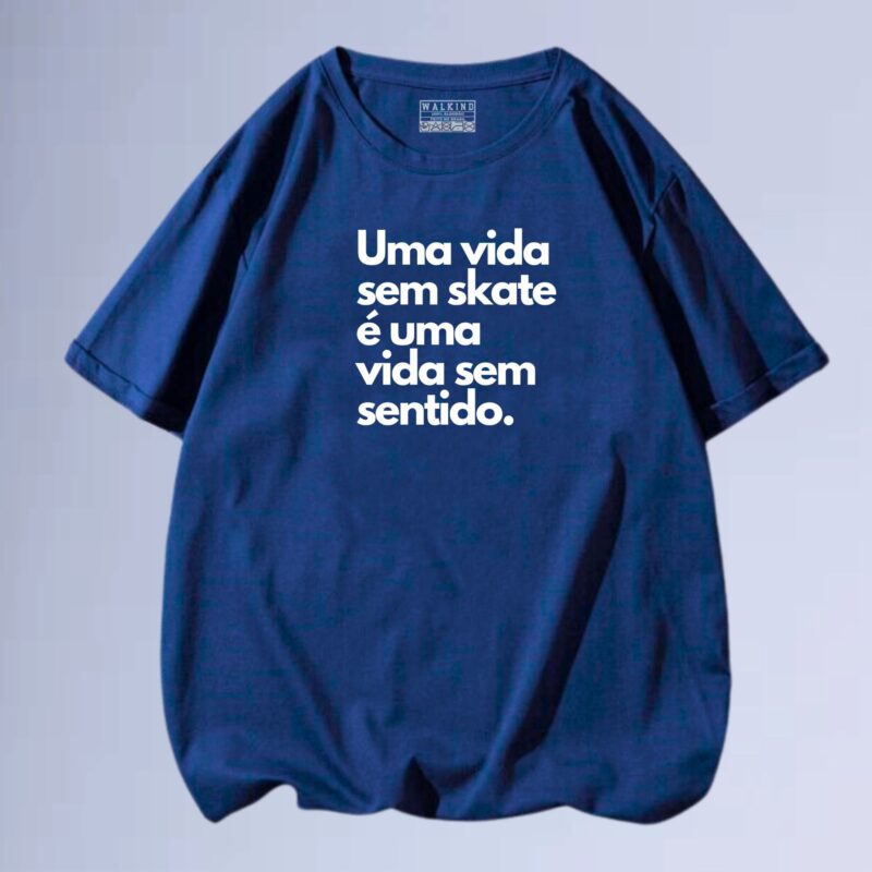 Azul Marinho — Camiseta vida sem skate