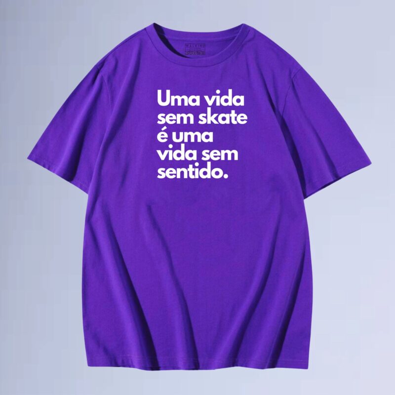 Roxo — Camiseta vida sem skate