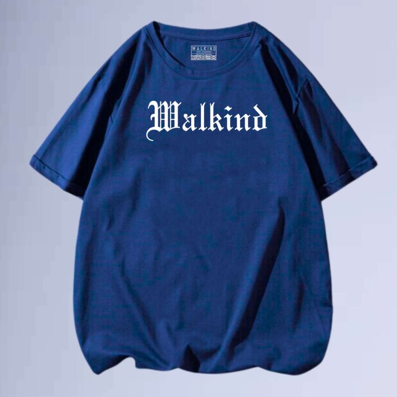 Azul Marinho — camiseta walkind inglês antigo