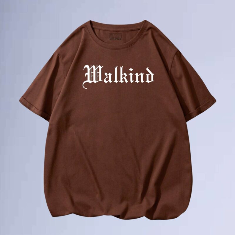 Marrom — camiseta walkind inglês antigo