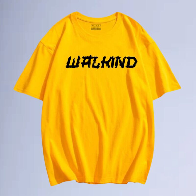 Amarelo — Camiseta walkind logobox pissed