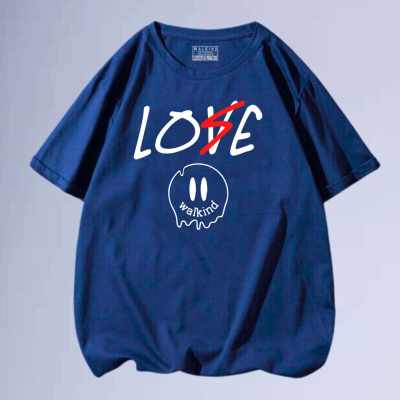 Azul Marinho — camiseta walkind love lose