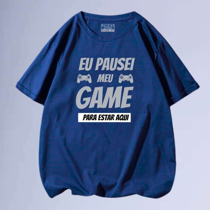 Azul Marinho — camiseta walkind my game