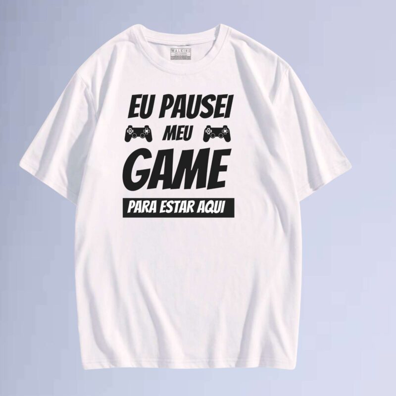 Branco — camiseta walkind my game