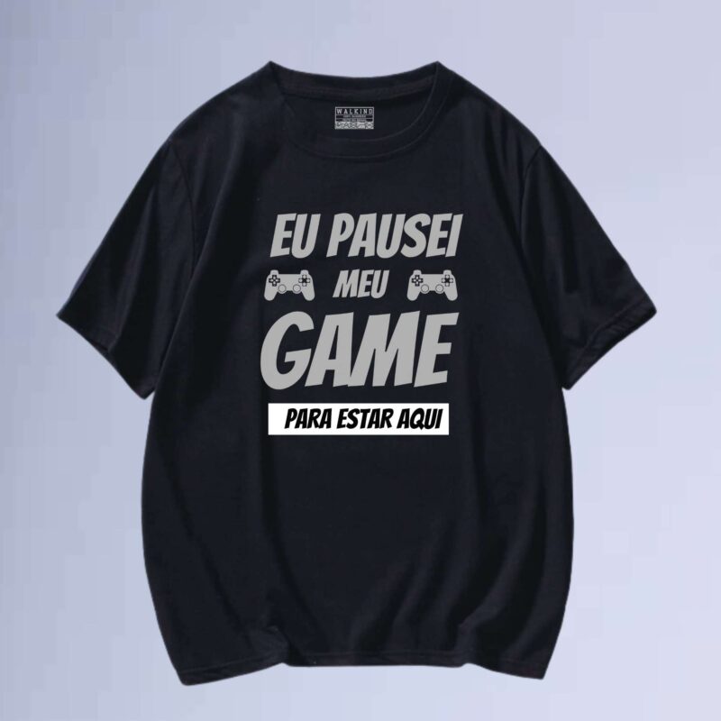 Preto — camiseta walkind my game