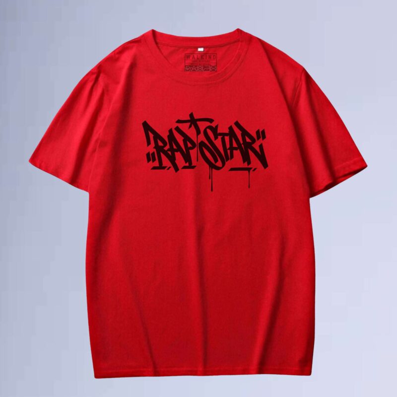 Vermelho — camiseta walkind rap star