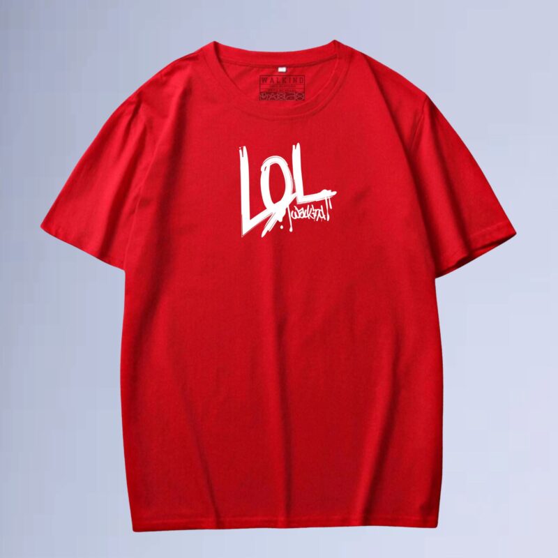 Vermelho — Camiseta walkind  rindo alto