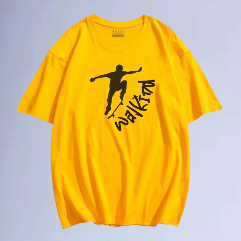 Amarelo — camiseta walkind skateboard