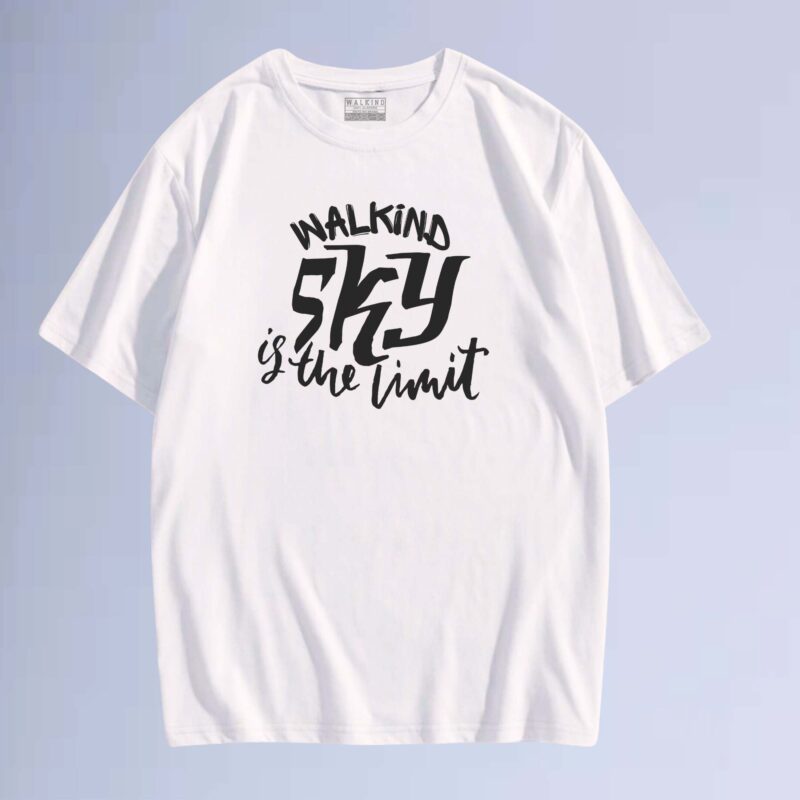 Branco — camiseta walkind sky
