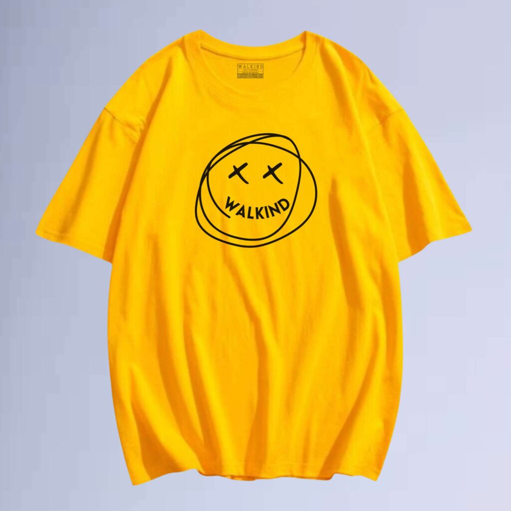 Camiseta Walkind Smile - Amarelo, P