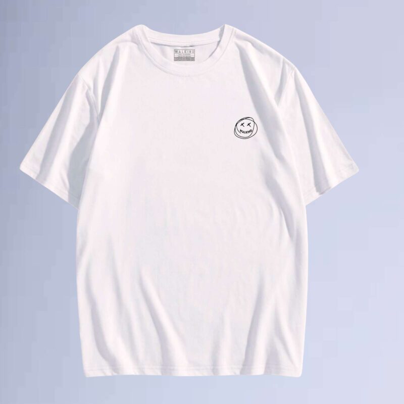 Branco — Camiseta Walkind Smile small