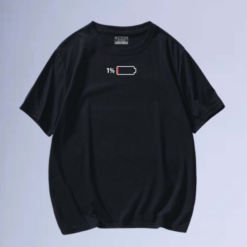 Preto — camiseta walkind unloaded