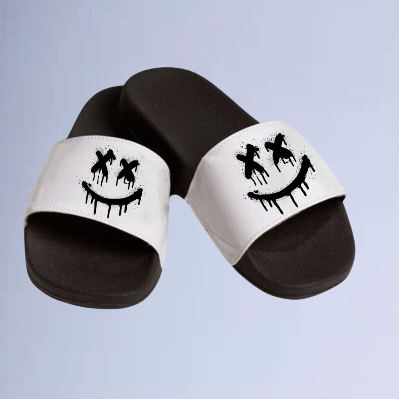 Branco — Chinelo slide smile street