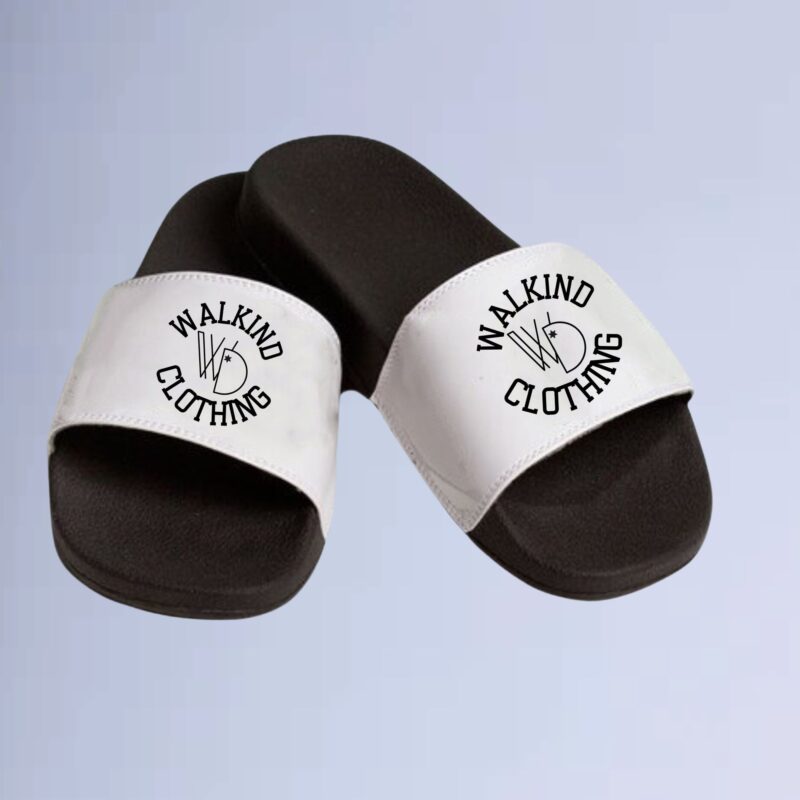 Branco — Chinelo slide walkind clothing