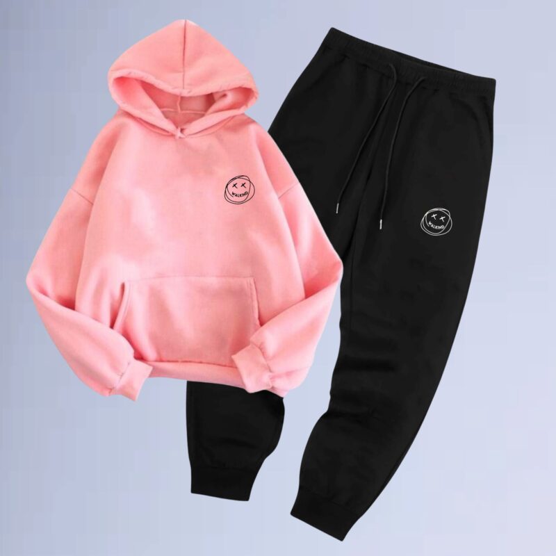 Rosa — Conjunto de Moletom Canguru Walkind Smilie small