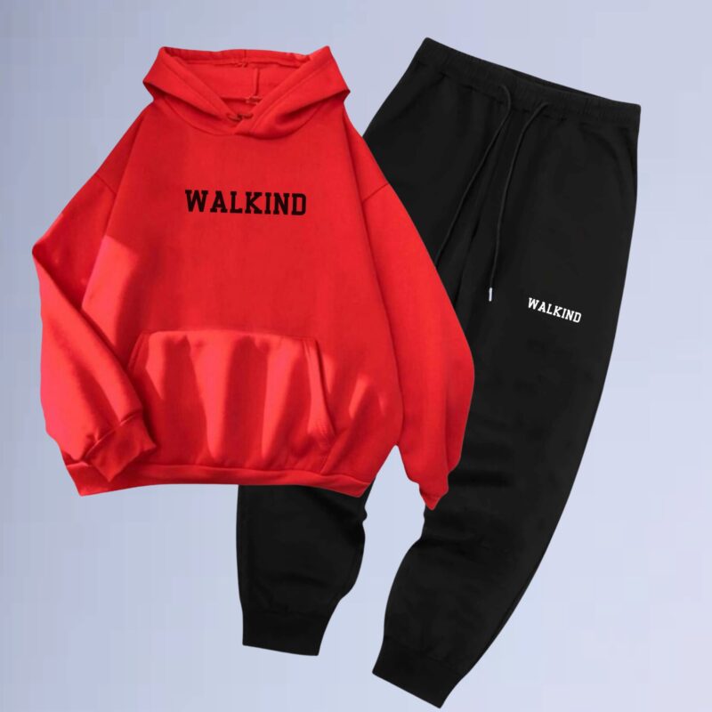 Vermelho — Conjunto de Moletom Canguru Walkind Soon