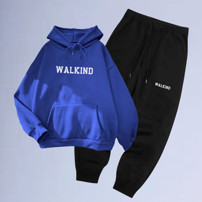 Azul Royal — Conjunto de Moletom Canguru Walkind Soon