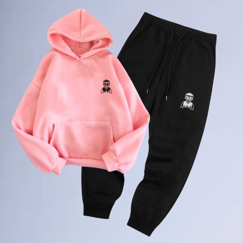 Rosa — Conjunto de Moletom Canguru Walkind Swag small