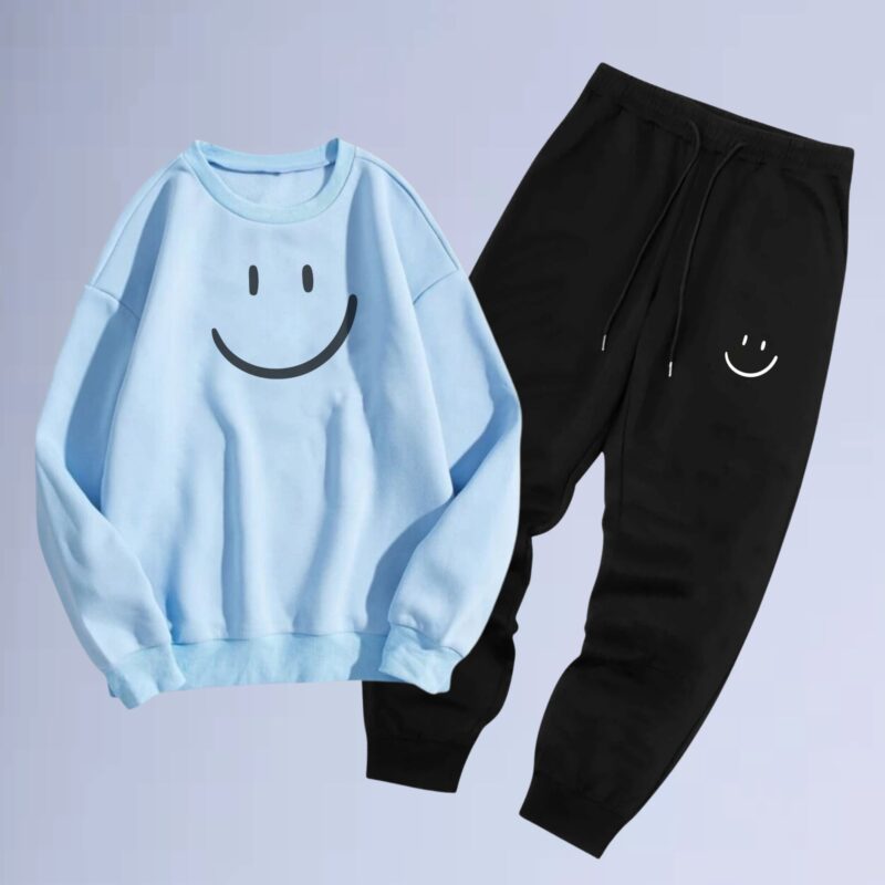 Azul bb — conjunto gola careca left smilie