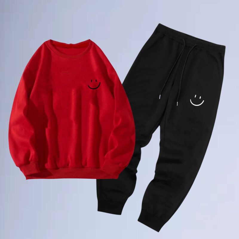 Vermelho — conjunto gola careca left smilie small