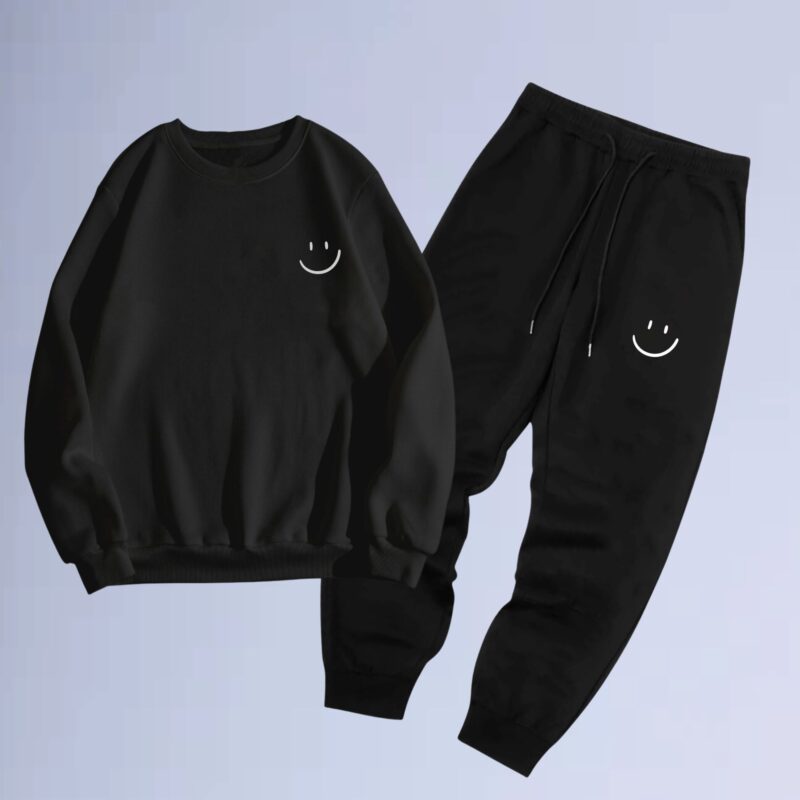 Preto — conjunto gola careca left smilie small