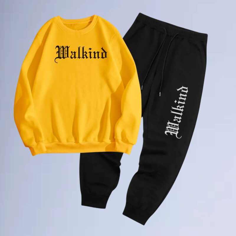 Amarelo — conjunto gola careca walkind ingles antigo