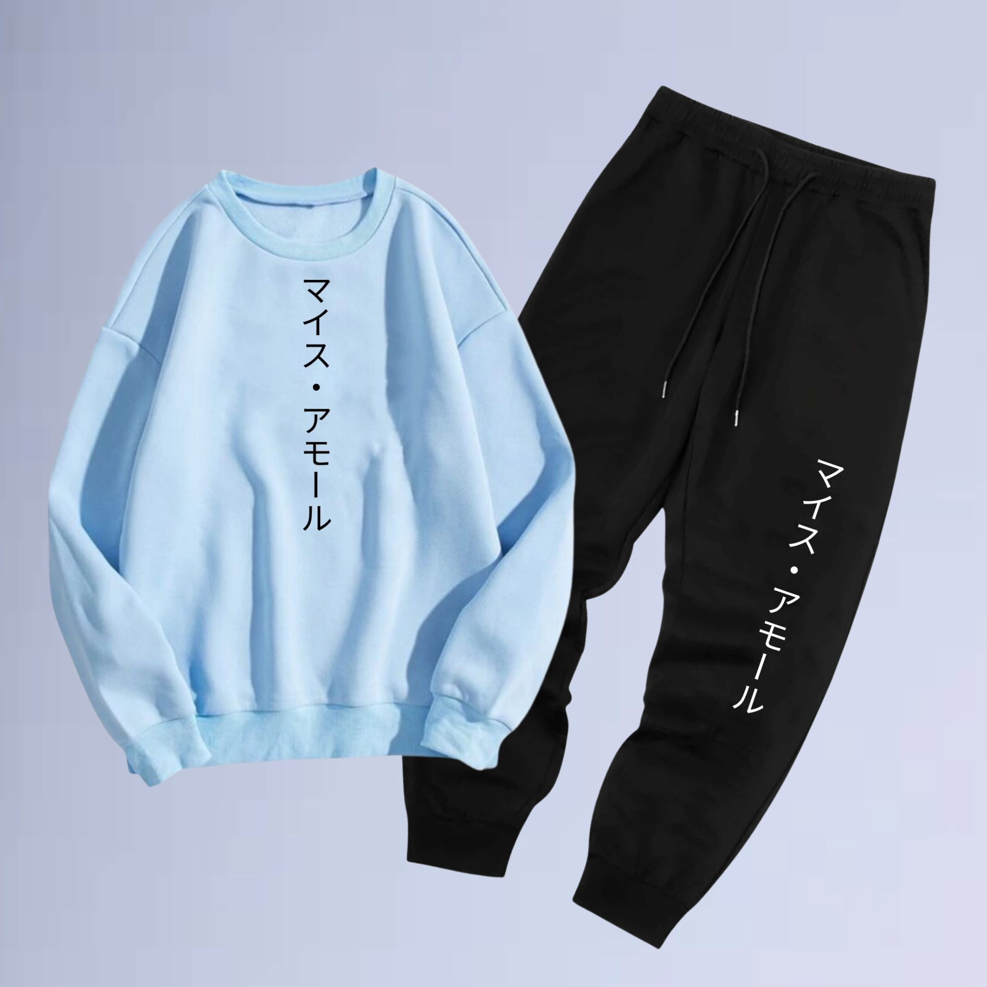conjunto moletom gola careca walkind mais amor | WALKIND