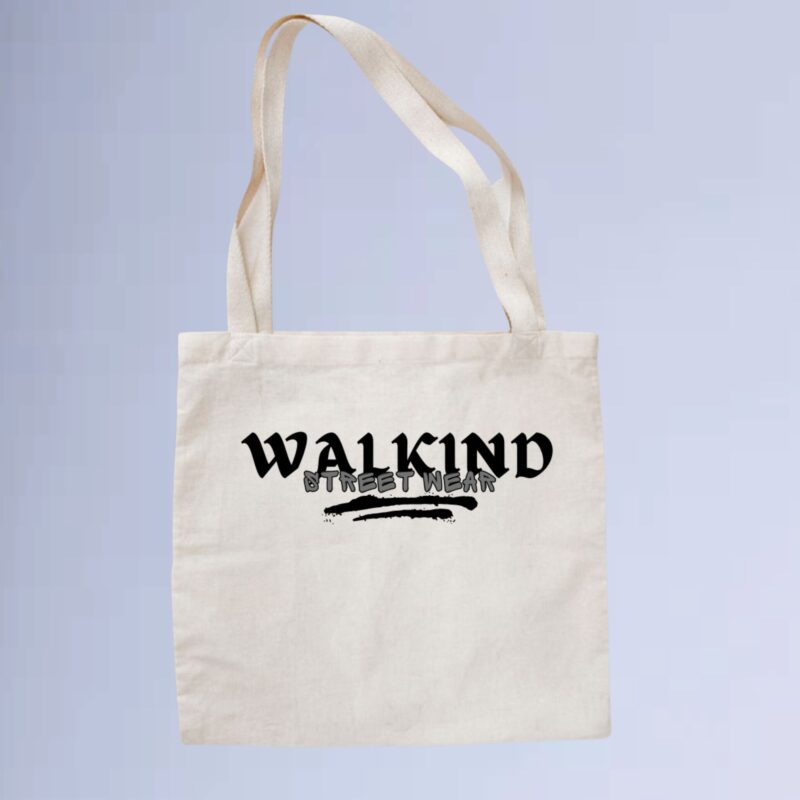 Ecobag walkiind street