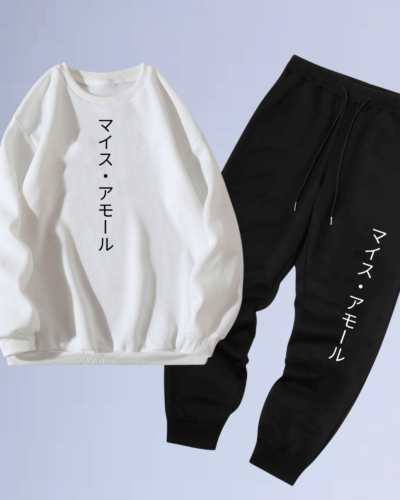 conjunto moletom gola careca walkind mais amor