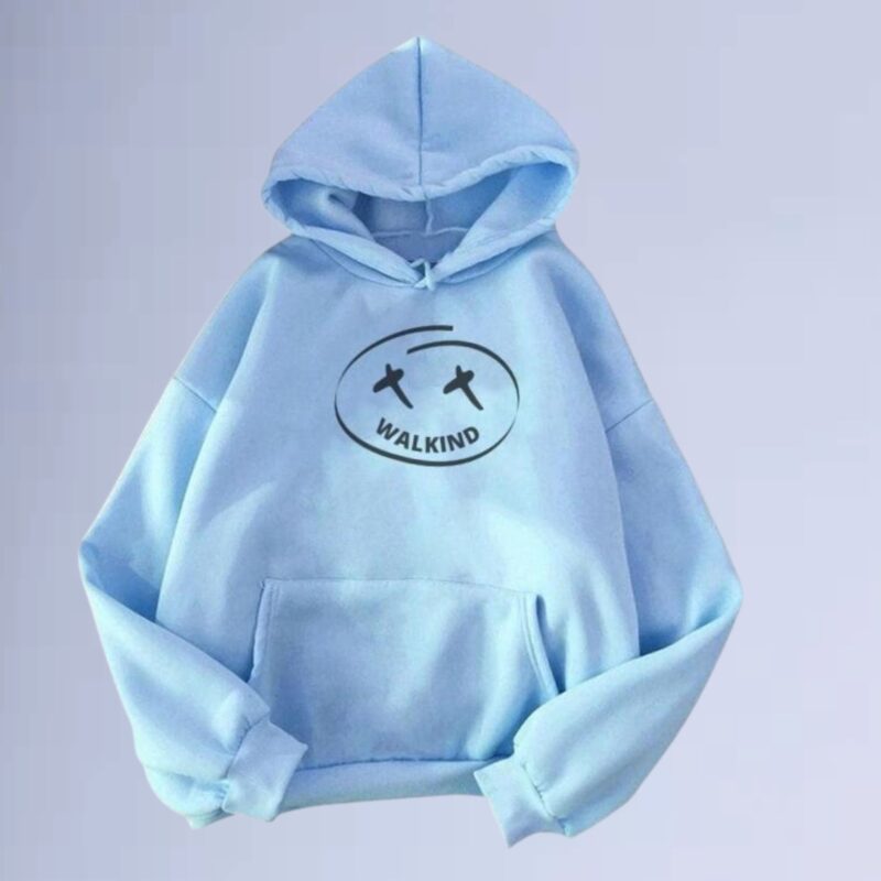 Azul bb — Moletom canguru walkind allehujah
